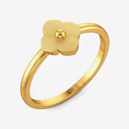 Delicate Floral Kids Gold Ring